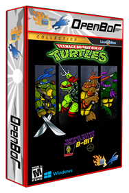 TMNT 8-bit Recolored and Extended - Box - 3D Image