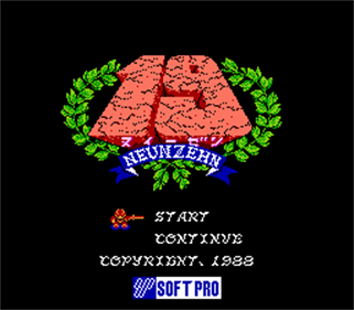 19: Neunzehn - Screenshot - Game Title Image