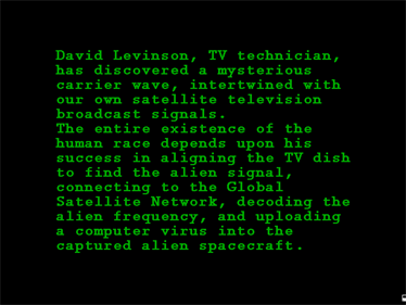 ID4 Mission Disk 06: Technical Expert David Levinson - Screenshot - Game Title Image