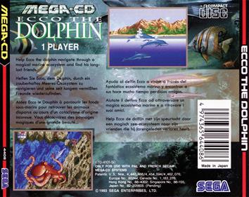 Ecco the Dolphin - Fanart - Box - Back Image
