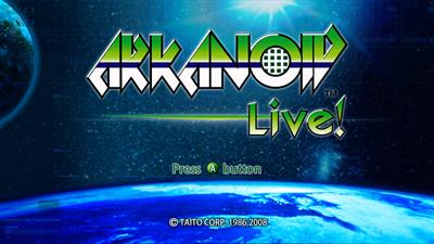Arkanoid Live! - Screenshot - Game Title Image