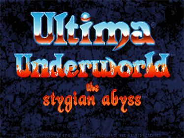 Ultima Underworld: The Stygian Abyss - Screenshot - Game Title Image