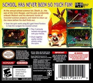 Death Jr. and the Science Fair of Doom - Box - Back Image