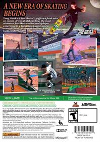 Tony Hawk's Pro Skater 5 - Box - Back Image