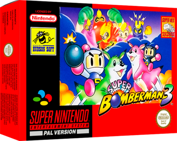 Super Bomberman 3 - Box - 3D Image