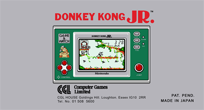 Donkey Kong Jr. (New Wide Screen) - Box - Back - Reconstructed Image
