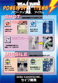 Raiden II - Arcade - Controls Information Image