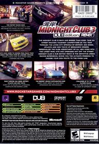 Midnight Club 3: Dub Edition Remix - Box - Back Image