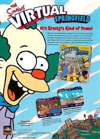 The Simpsons: Virtual Springfield - Advertisement Flyer - Front Image
