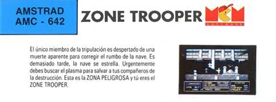 Zone Trooper - Box - Back Image