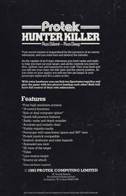 Hunter-Killer - Box - Back Image