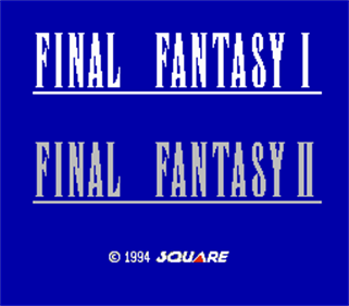Final Fantasy I•II - Screenshot - Game Select Image
