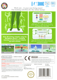 Wii Fit - Box - Back Image