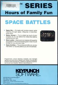 Space Battles - Box - Back Image