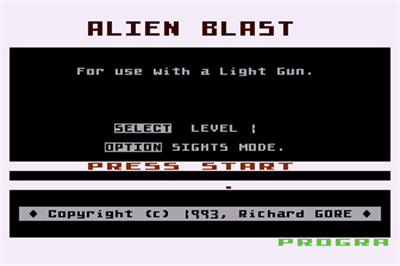 Alien Blast - Screenshot - Game Title Image