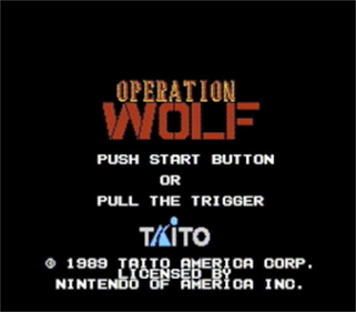 Operation Wolf - Screenshot - Game Title Image