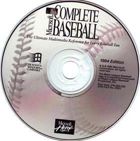 Microsoft Complete Baseball: 1994 Edition - Disc Image