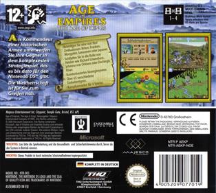 Age of Empires: The Age of Kings - Box - Back Image