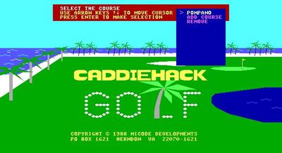 Caddiehack - Screenshot - Game Title Image