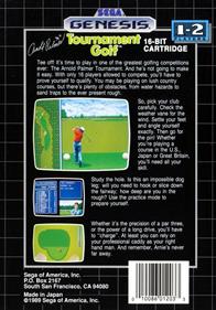 Arnold Palmer Tournament Golf - Box - Back Image