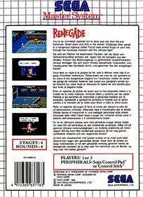 Renegade - Box - Back Image