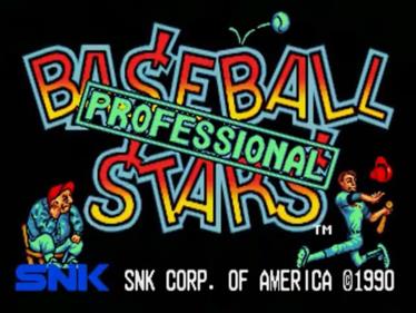 Baseball Stars Professional - Screenshot - Game Title Image