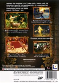 Indiana Jones and the Emperor's Tomb - Box - Back Image