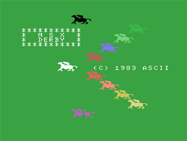 MSX Derby - Screenshot - Game Title Image