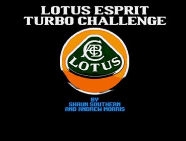 Lotus Esprit Turbo Challenge - Screenshot - Game Title Image