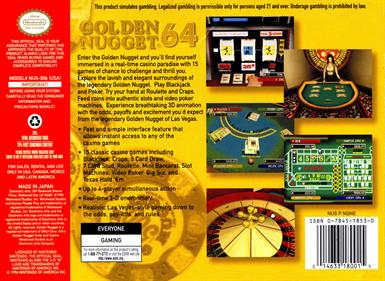 Golden Nugget 64 - Box - Back Image