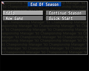 Championship Manager 94: End of 1994 Season Data Up-date Disk - Screenshot - Game Select
