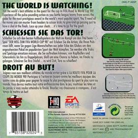 FIFA: Road to World Cup 98 - Box - Back Image