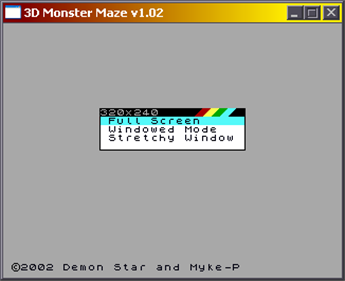 3D Monster Maze - Screenshot - Game Select Image