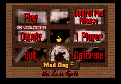 Mad Dog II: The Lost Gold - Screenshot - Game Select Image