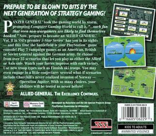 Allied General - Box - Back Image
