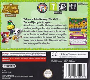 Animal Crossing: Wild World - Box - Back Image