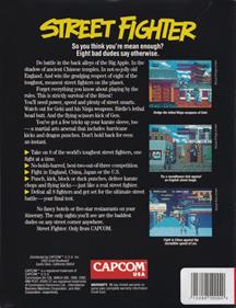 Street Fighter - Box - Back Image