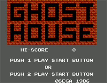 Ghost House - Screenshot - Game Title Image