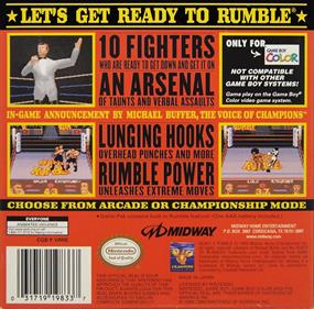 Ready 2 Rumble Boxing - Box - Back Image