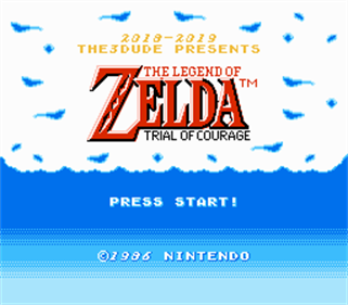 The Legend of Zelda: Trial of Courage - Screenshot - Game Title Image