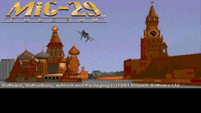 MiG-29 Fulcrum - Screenshot - Game Title Image