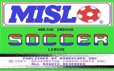MISL: Major Indoor Soccer League - Screenshot - Game Title Image