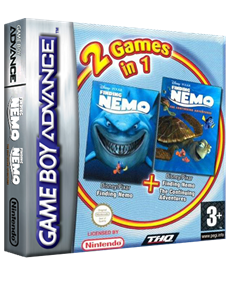2 Games in 1: Finding Nemo + Finding Nemo: The Continuing Adventures - Box - 3D Image
