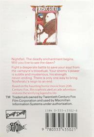 Nosferatu the Vampyre - Box - Back Image