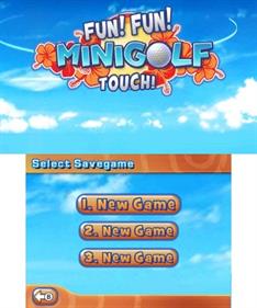 Fun! Fun! Minigolf TOUCH! - Screenshot - Game Title Image