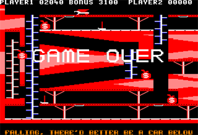 Bagitman - Screenshot - Game Over Image