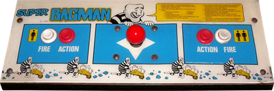 Super Bagman - Arcade - Control Panel Image