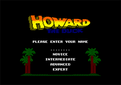 Howard the Duck: Adventure on Volcano Island - Screenshot - Game Title