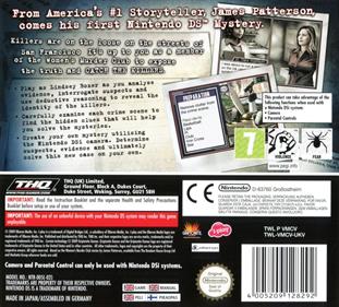James Patterson: Women's Murder Club: Games of Passion - Box - Back Image