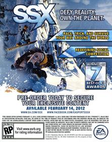 SSX - Advertisement Flyer - Front Image